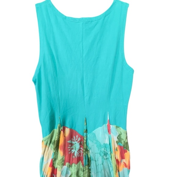 Nwt turquoise floral xl Dalin floral womens dress 2 way wear - Picture 6 of 13